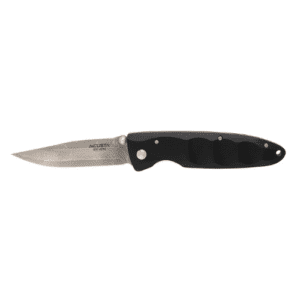 Mcusta Classic Wave Black Pakkawood Folding Knife - Damascus - MC-0017D