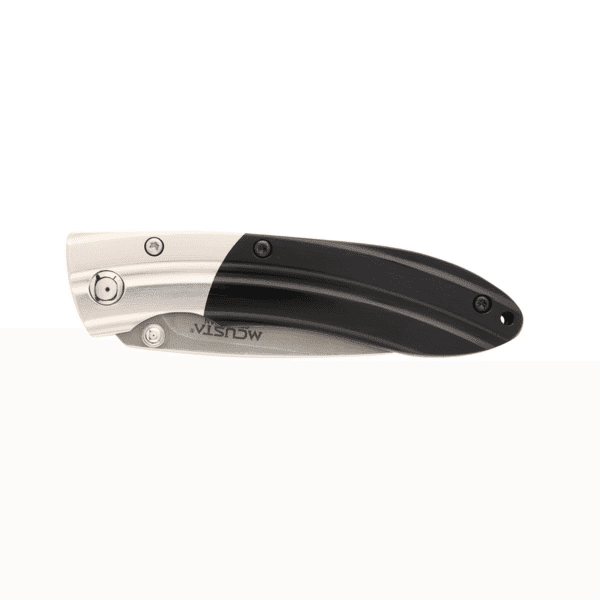 Mcusta SHINRA MIXTURE - Ripple Black Pakka Wood - Japanese folding knife