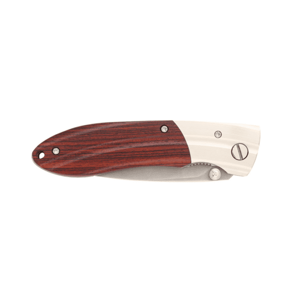 Mcusta SHINRA MIXTURE - Ripple Iron Wood Handle - Pocket knife