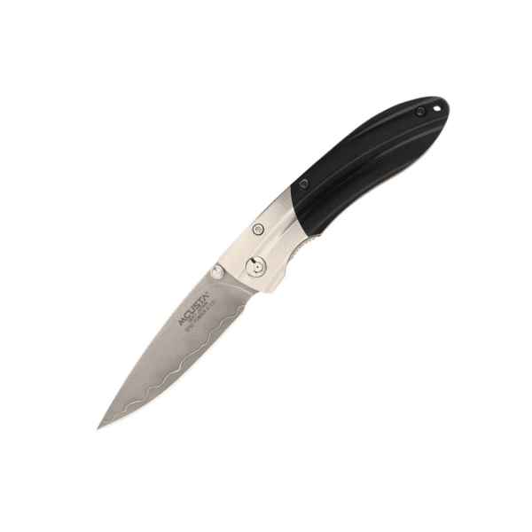Mcusta SHINRA MIXTURE - Ripple Black Pakka Wood - Japanese folding knife