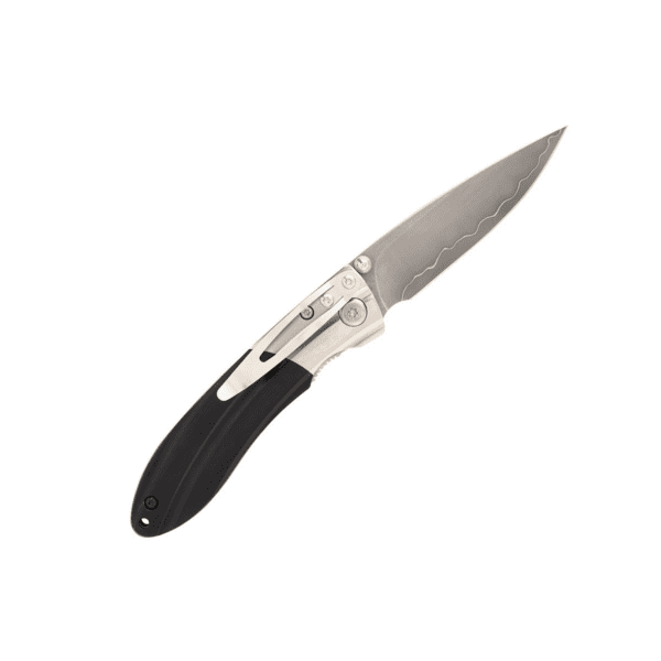 Mcusta SHINRA MIXTURE - Ripple Black Pakka Wood - Japanese folding knife