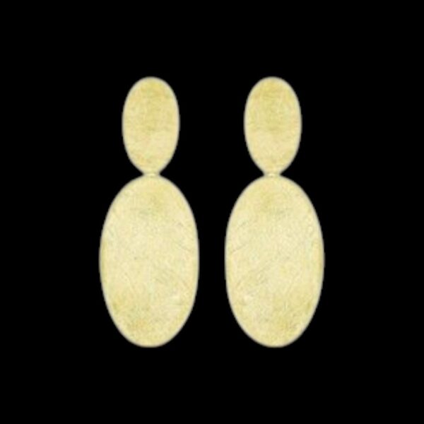 Linear Grace | Curated Gold-Plated Silver Stud Earring - Image 2