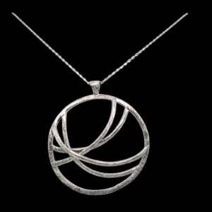 Equinox | Rhodium-Plated Silver Necklace