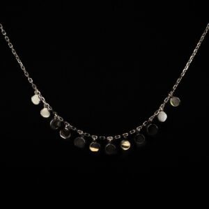 Silver Droplets | Rhodium-Plated Silver Necklace