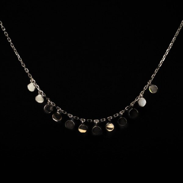 Silver Droplets | Rhodium-Plated Silver Necklace