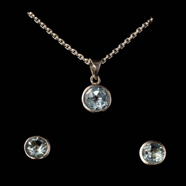Topaz Light | Curated Rhodium-Plated Silver Pendant