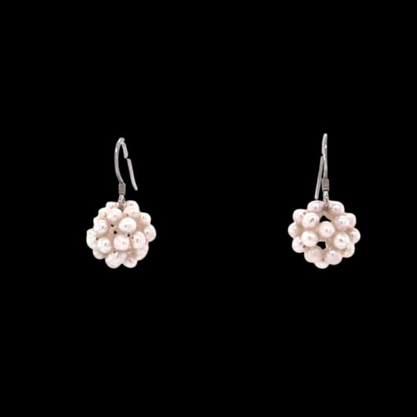 Pink Pearl Drop | Curated Silver Hook Earrings
