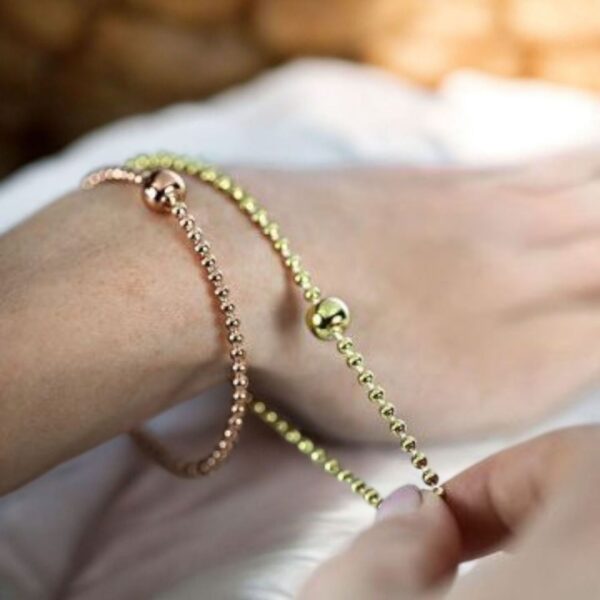 Rose Orbit | Curated Rose Gold-Plated Silver Bracelet
