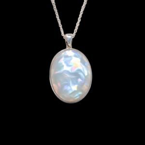 Pearl Form | Curated Rhodium-Plated Silver Pendant