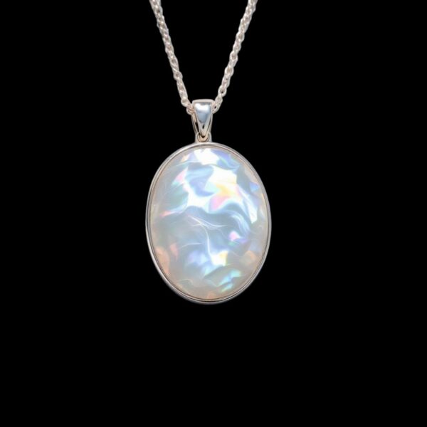 Pearl Form | Curated Rhodium-Plated Silver Pendant