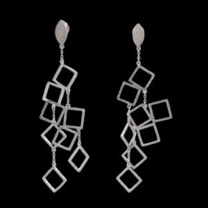 Structured Radiance | Curated Gold-Plated Silver Stud Earrings