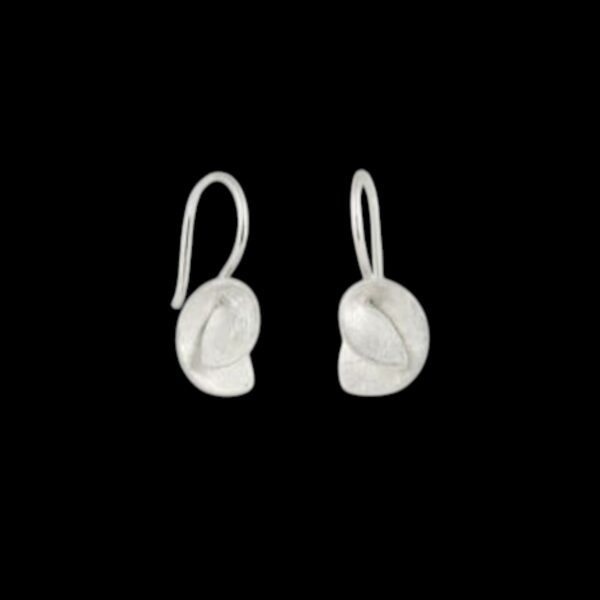 Contemporary Twist | Curated Rhodium-Plated Silver Earrings
