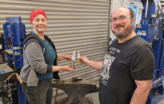 Discover the craft of knifemaking over two rewarding days in Patrick’s private forge. Learn the process, work with your hands and create a knife of your own — no previous experience required.
