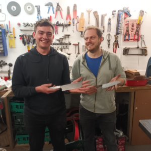 Give a five-day Damascus knife making experience in Patrick Joseph’s Kilkenny forge. Forge your own pattern-welded blade. No experience needed. Gift card.